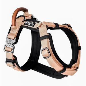 Made To Roam Dog Explorer Harness Y Shaped, Adjustable, Durable Nylon, Peach L